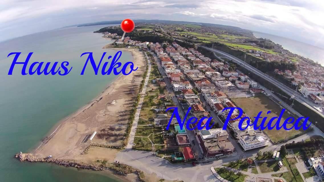 Ferienwohnung Haus Niko Nea Poteidaia Exterior foto
